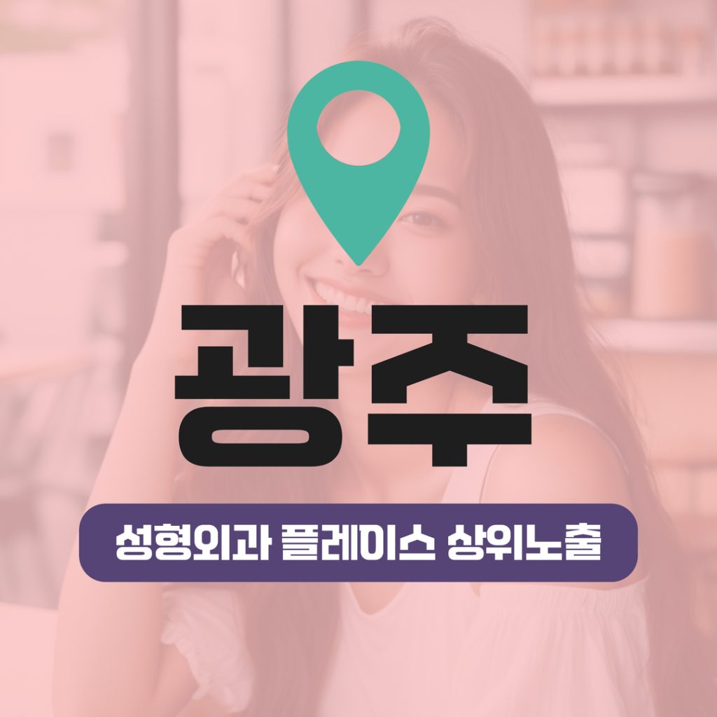 성형외과 플레이스 상위노출 (13) 광주 동안성형·리프팅 상위권 안착