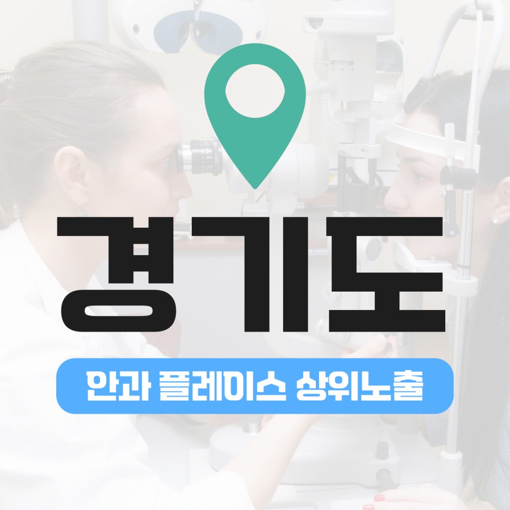 안과 플레이스 상위노출 (10) 경기도 안과 스마일라식 집중 노출